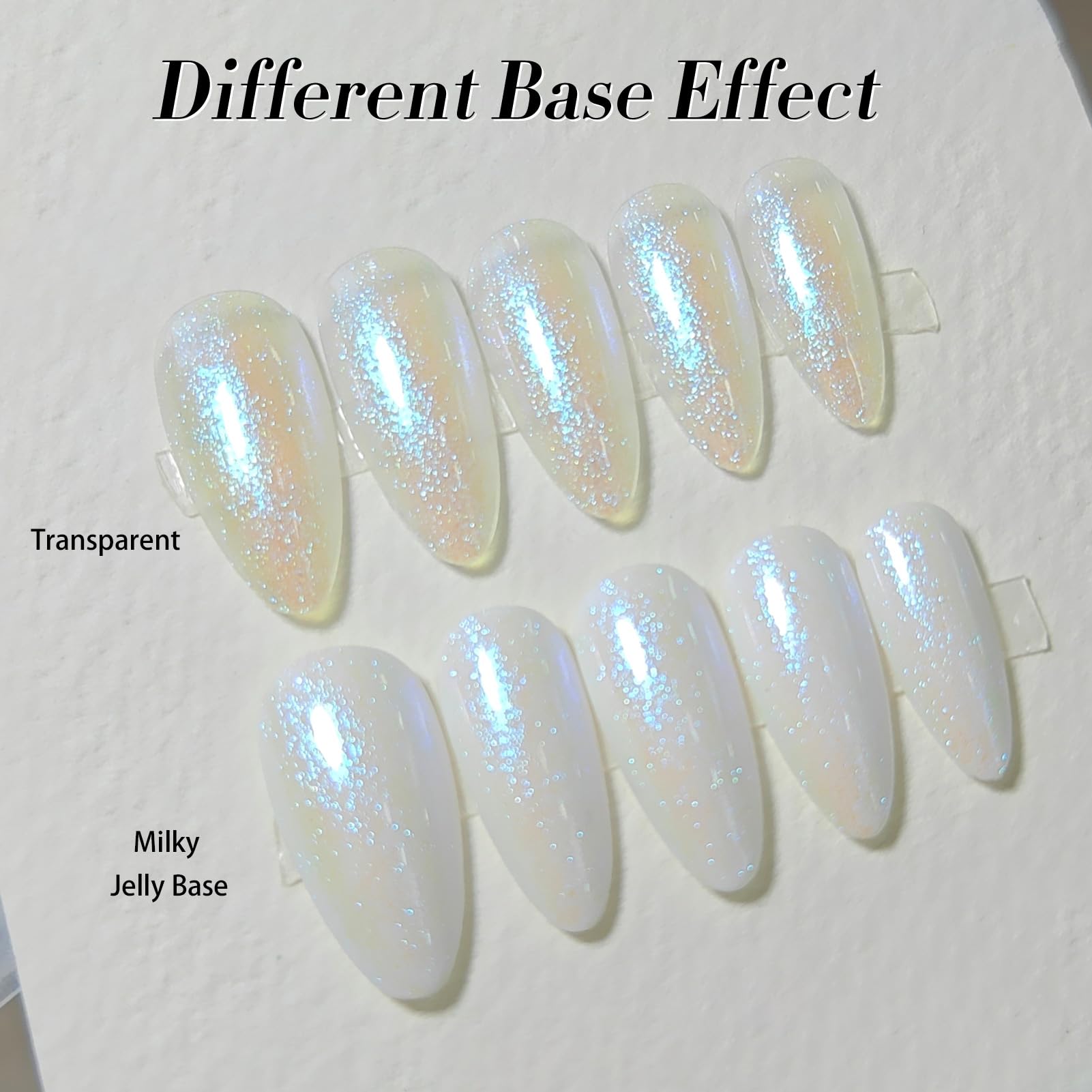 Born Pretty Aurora nail art example using shimmer polish on nails