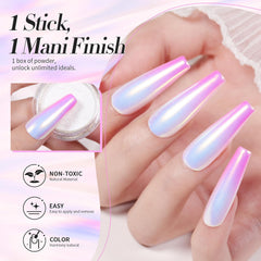Born Pretty auroras mermaid powder packaging for easy use
