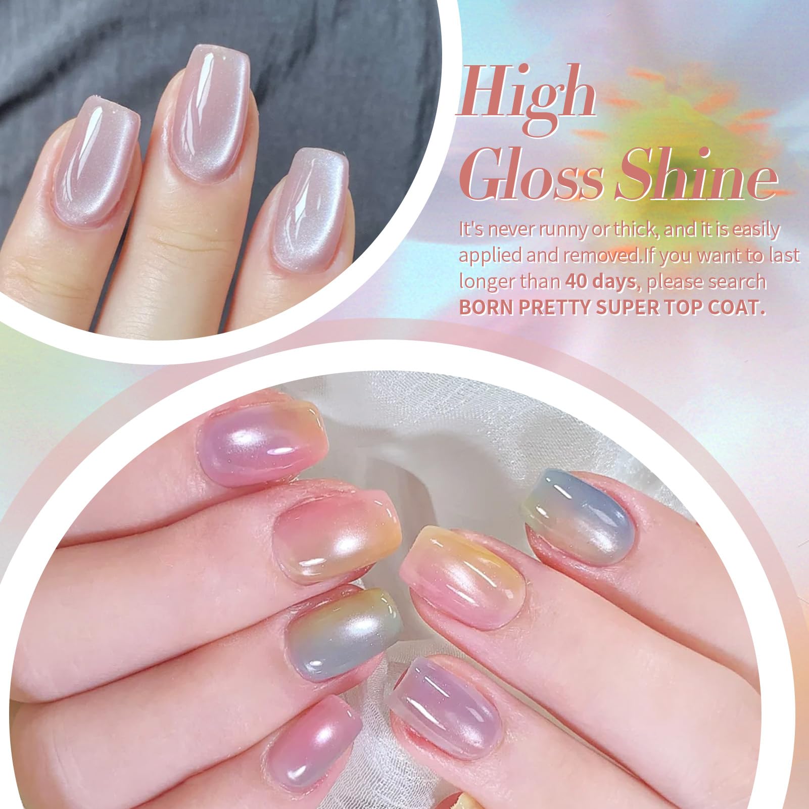 Born Pretty base and top coat ready kit for long-lasting wear.