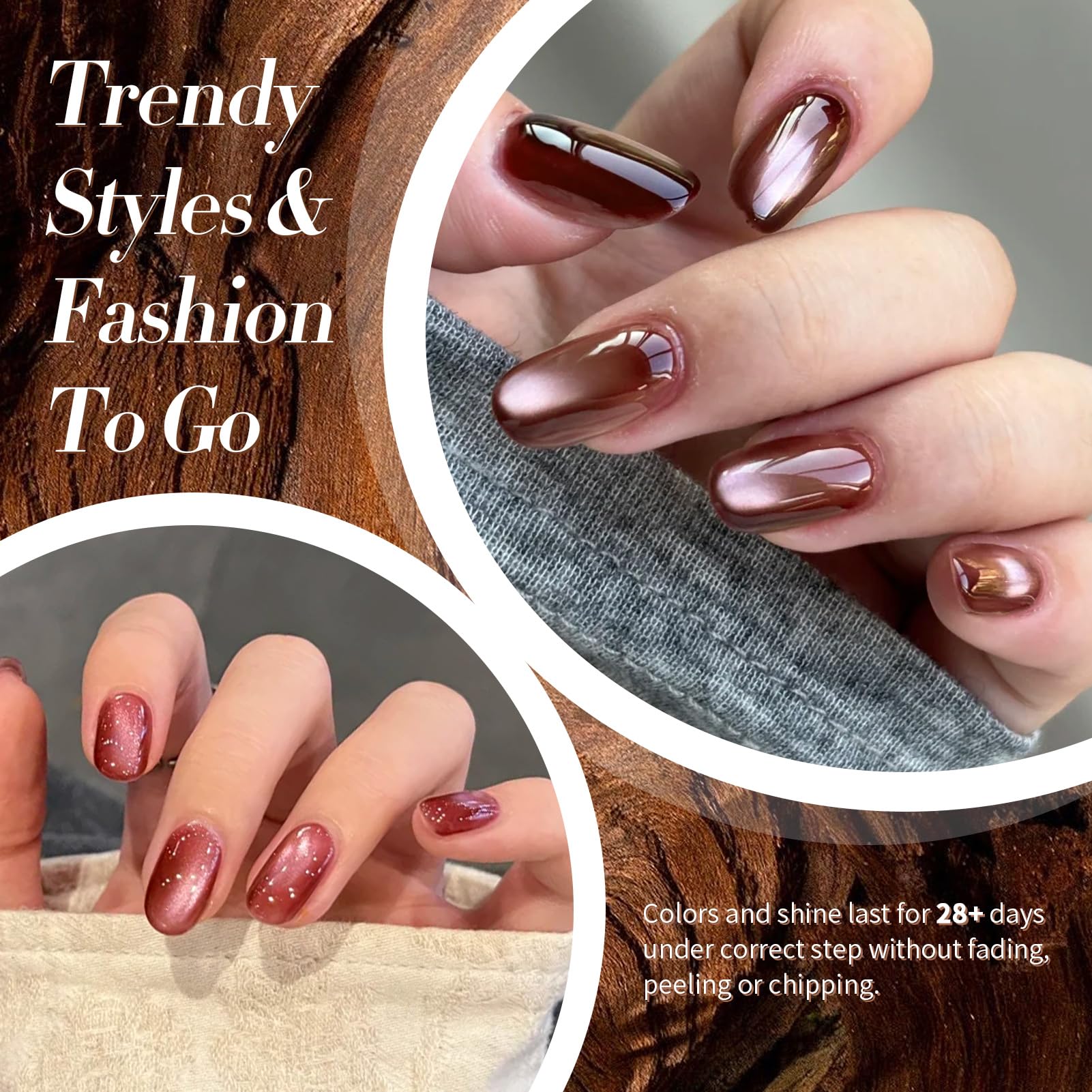 Born Pretty black magnetic gel polish swatch with magnetic shine