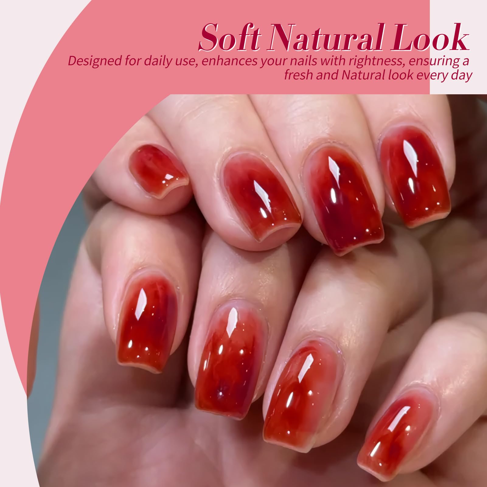 Born Pretty blood cherry wine red gel polish ideal for festive looks