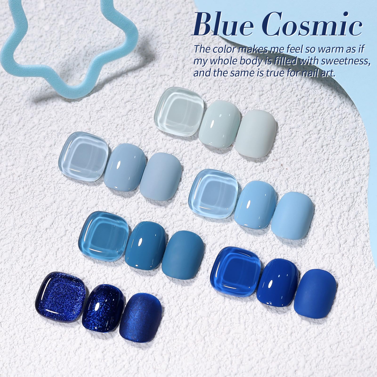 Born Pretty navy blue gel polish shade in bottle for a sophisticated evening manicure.
