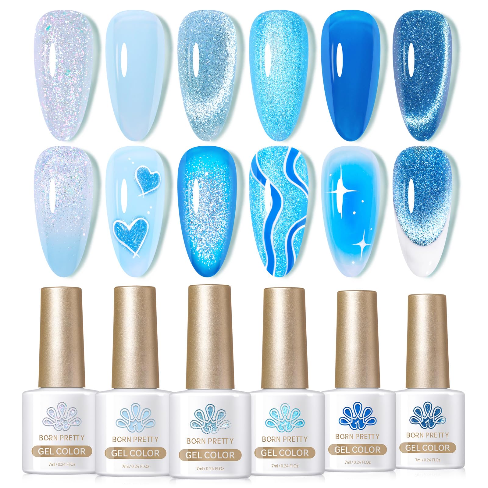 Born Pretty Blue Series gift-ready box for holidays and celebrations
