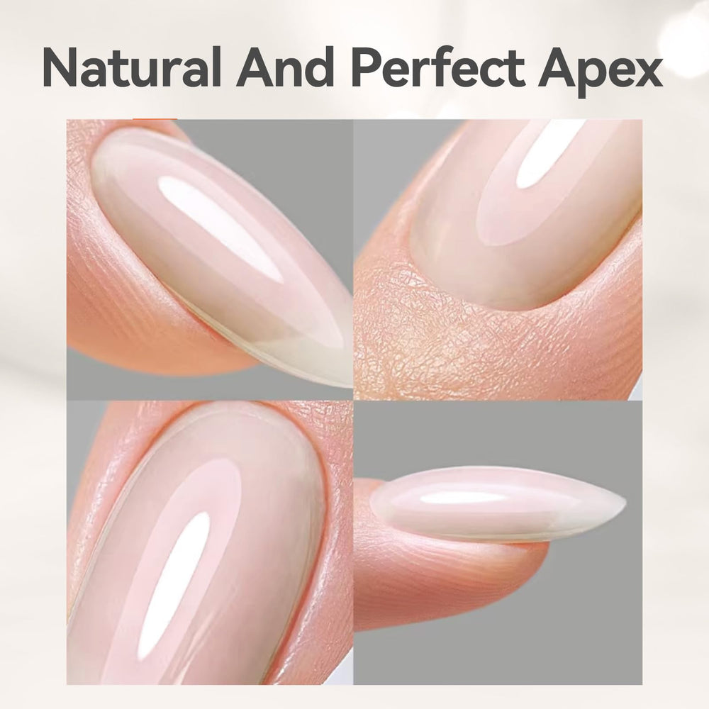 Born Pretty Builder Gel base and top gel layering for cohesive nails