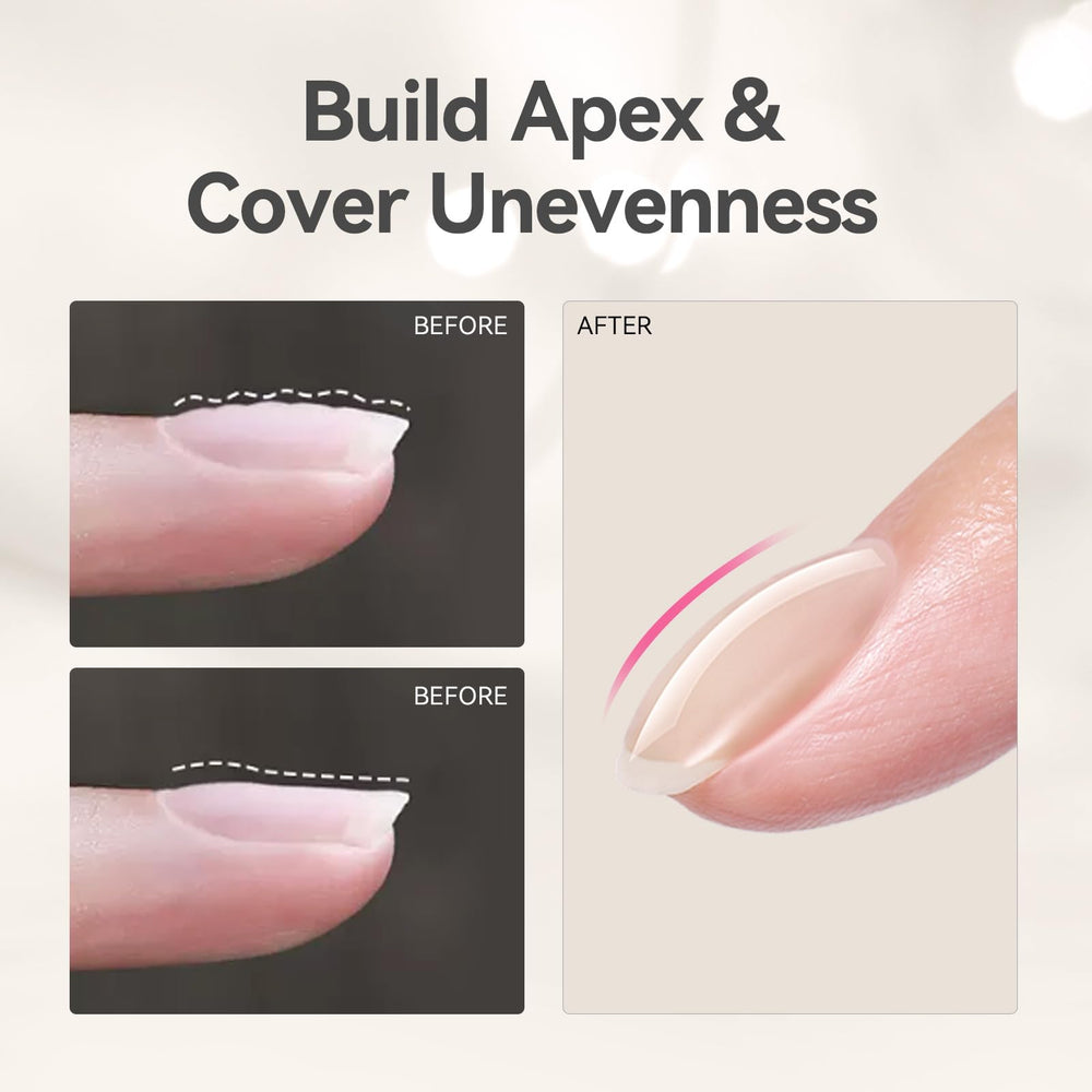 Born Pretty Builder Gel swatch showing easy, low-odor application