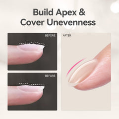 Born Pretty Builder Gel swatch showing easy, low-odor application