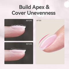 Born Pretty Builder Gel milky pink swatches show natural-looking color options.