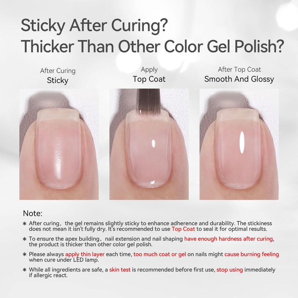 Rhinestone accents created with Born Pretty builder gel