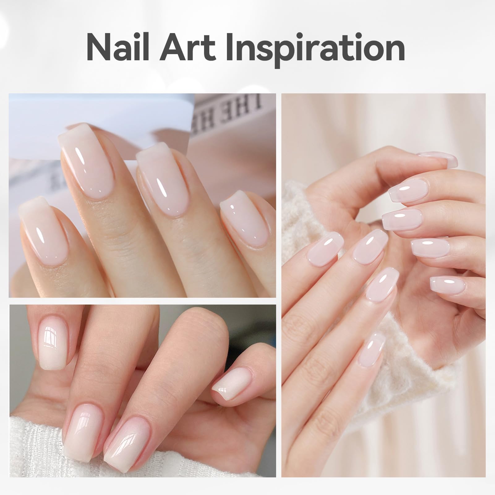 Born Pretty Builder Gel strengthens natural nails with lightweight feel.