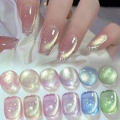 Born Pretty Cat Eye bottle close-up with shimmering color shift under light