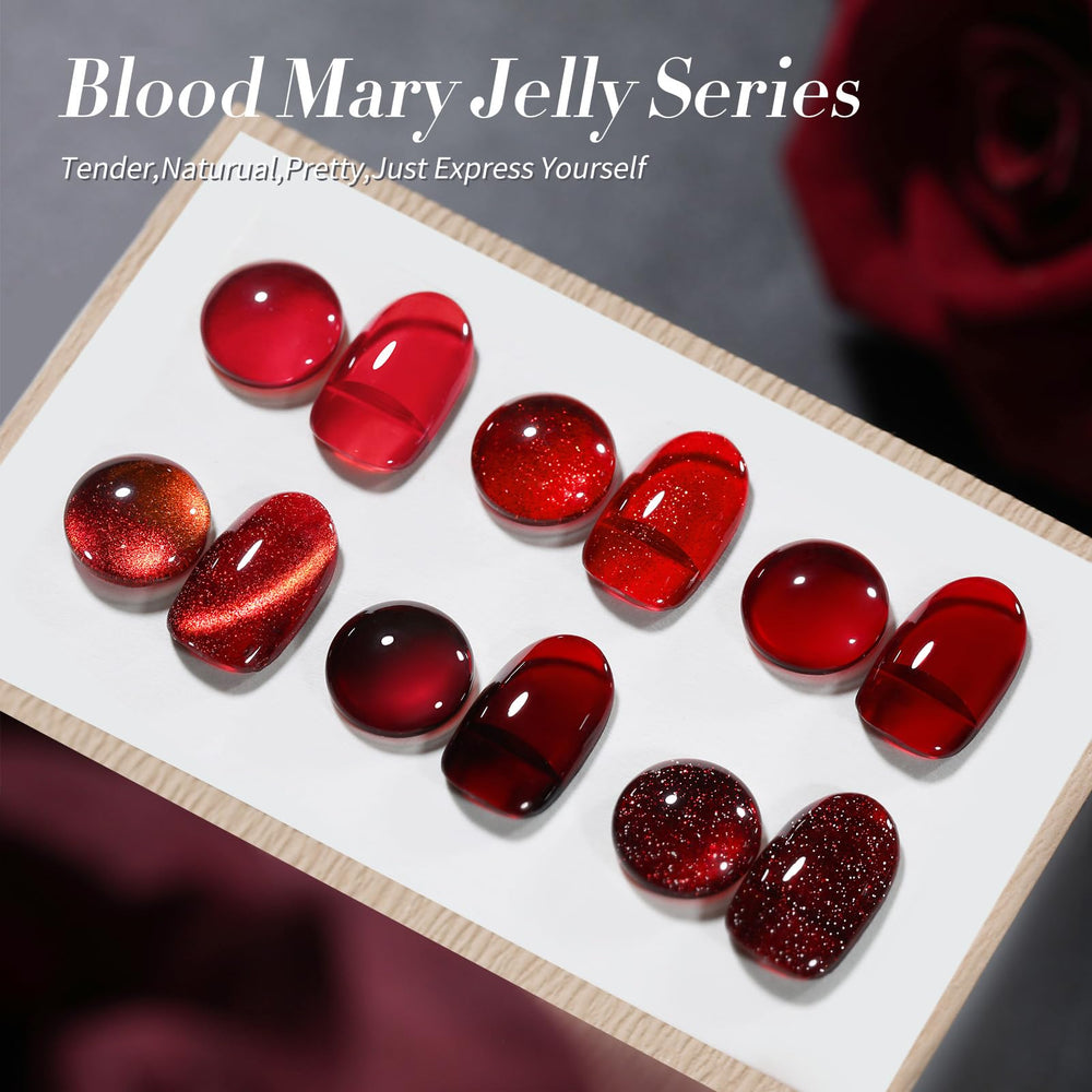 Born Pretty cat eye magnetic gel polish swatch showing magnetic shimmer