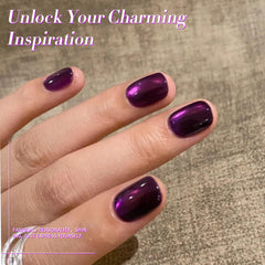 Born Pretty Cat Eye Gel with glitter effect for glam nail art