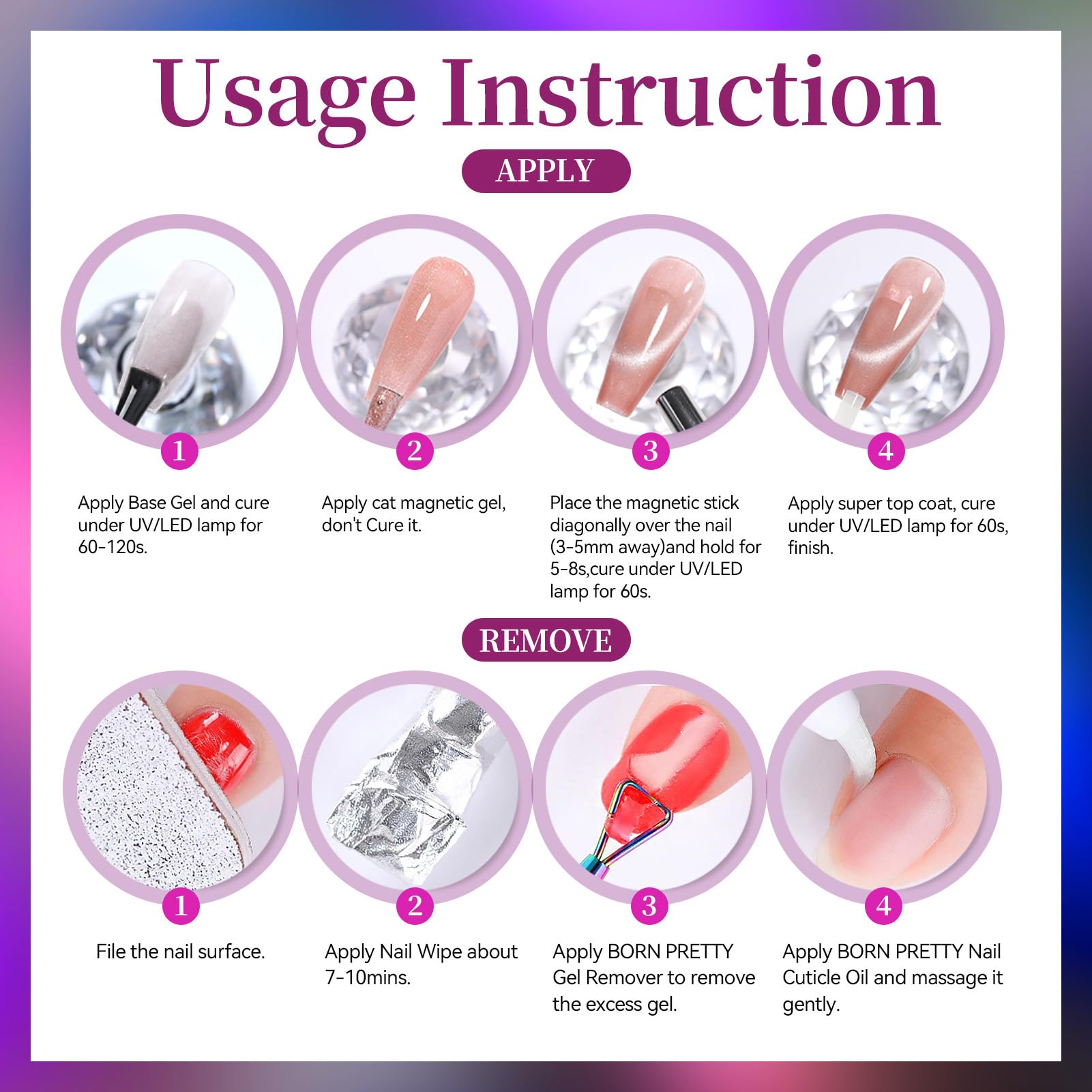 Born Pretty magnet-ready gel polish demonstrates lasting color and drama