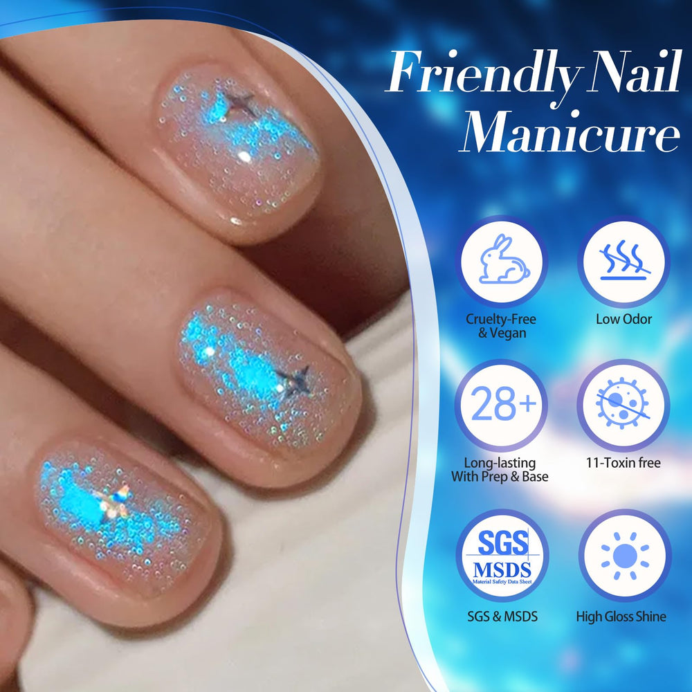 Born Pretty Cat Magnetic Eye Gel Polish magnetic test swatch demonstrating shimmer shift