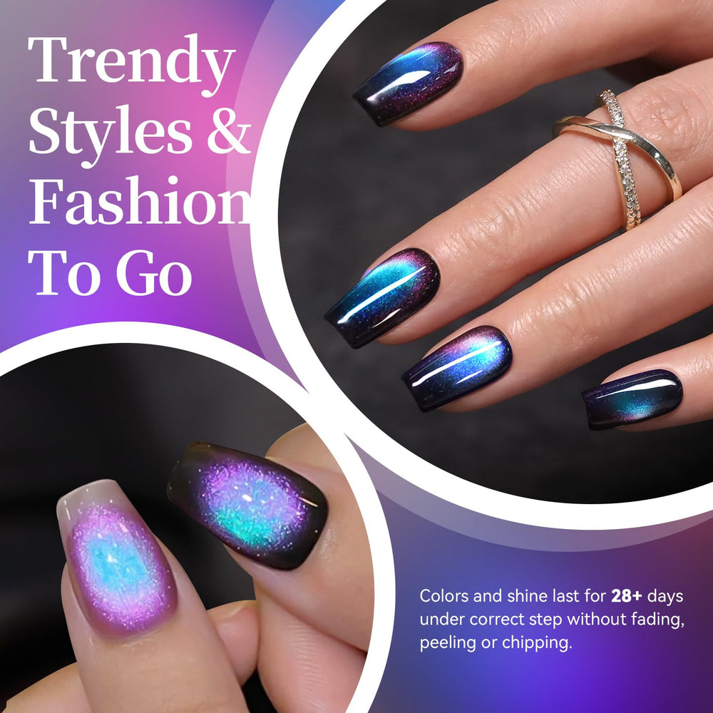 Born Pretty pink cat-eye gel polish delivers bright color with magnetism
