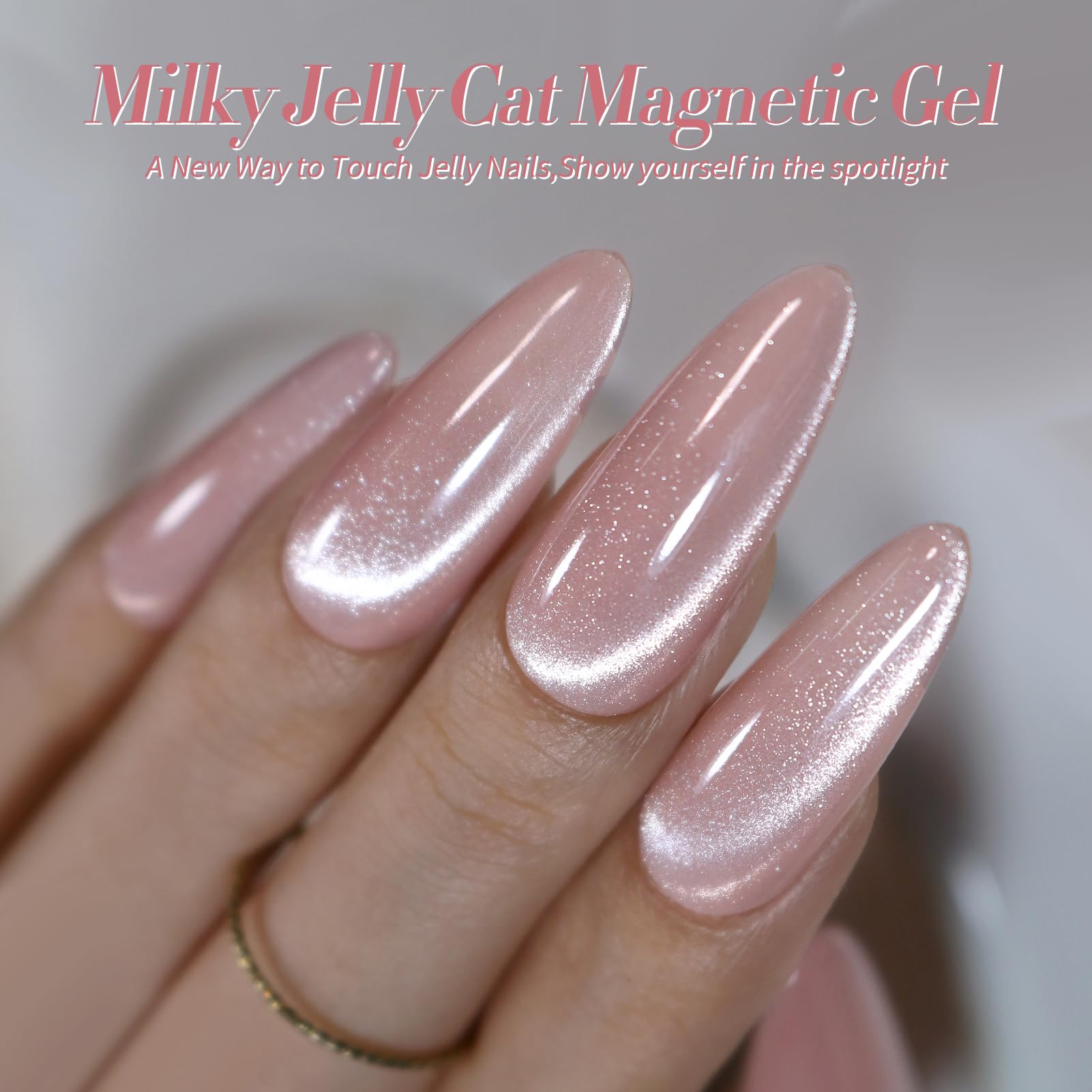 Born Pretty cat magnetic gel nail polish silver adds metallic shine.