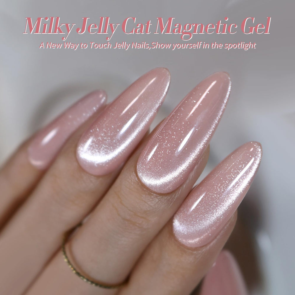 Born Pretty cat magnetic gel nail polish silver adds metallic shine.