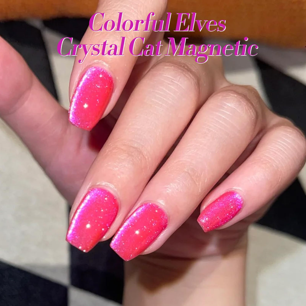 Born Pretty Cat Magnetic Eye Gel Polish wear test on natural nails.