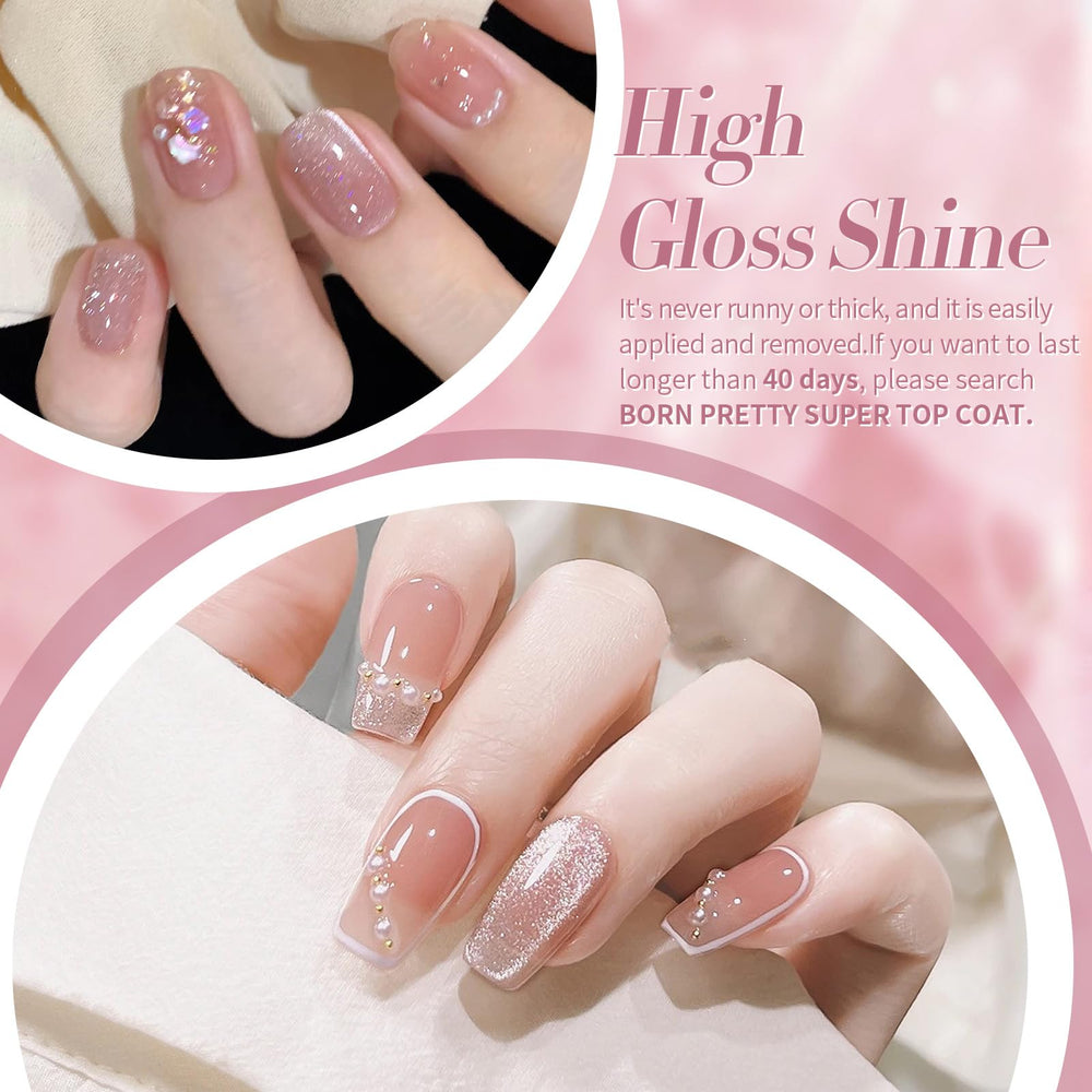 Born Pretty Cat Magnetic Gel Nail Polish Wheat Seedlings offering delicate color for daily wear