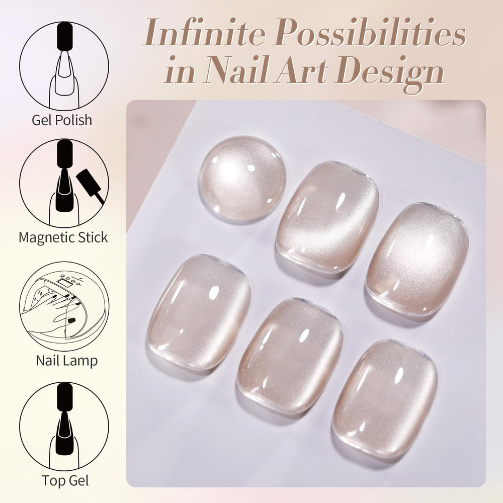 Born Pretty Nude Moonlight Gel offers low odor for comfortable at-home use.