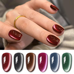 Born Pretty cat magnetic gel packaging showcases a ready-to-use six-piece set for at-home nails.