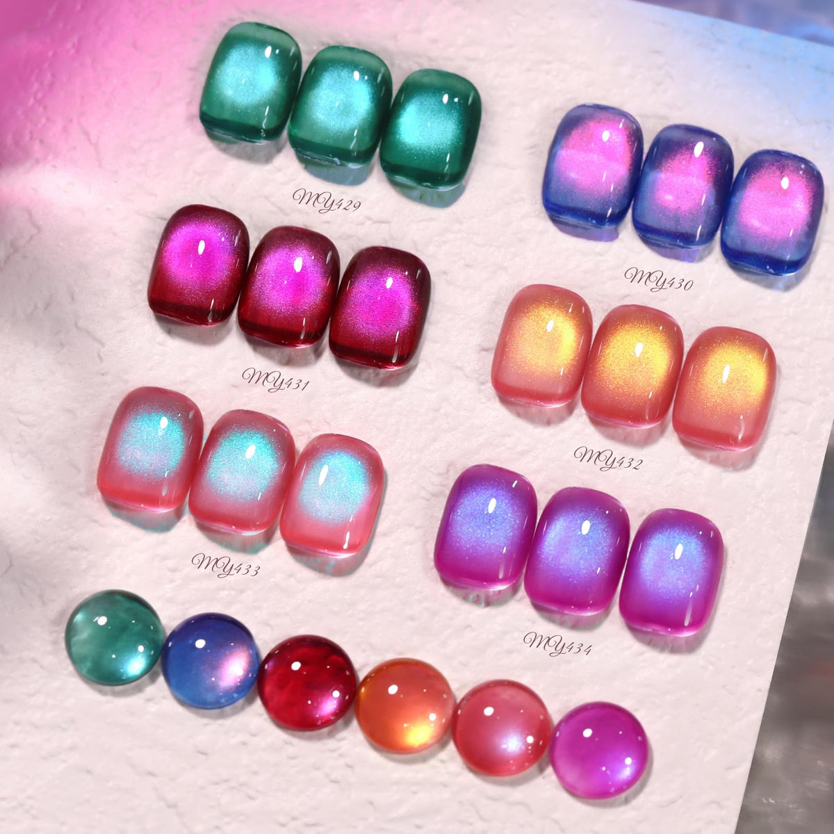 Born Pretty pink cat magnetic eye gel for quick nail art