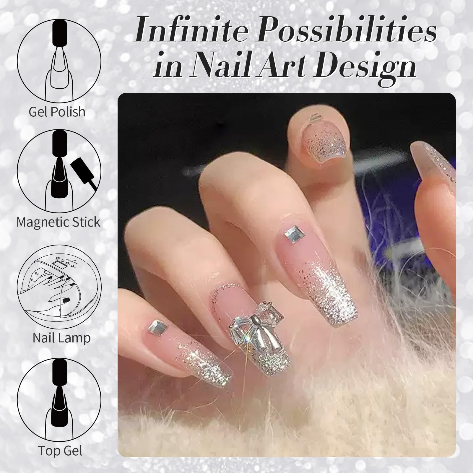 Suitable for natural, false, and acrylic nails for versatile use