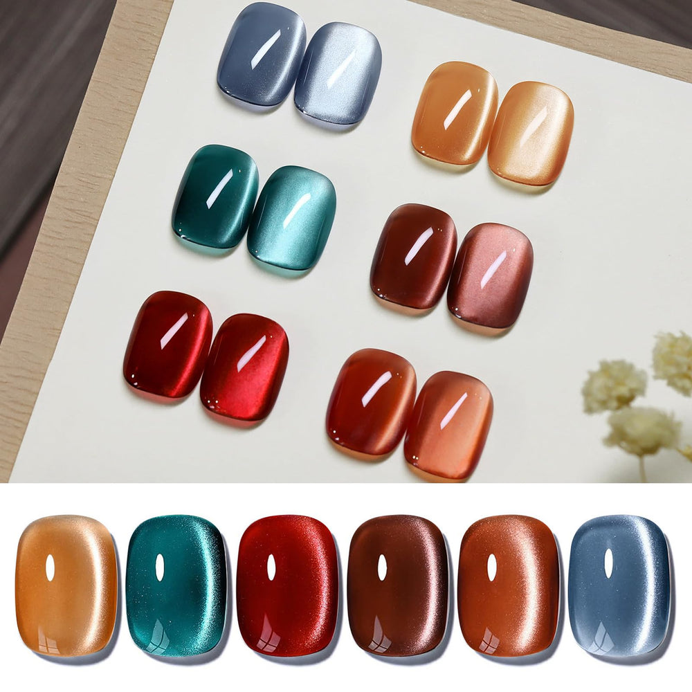 Born Pretty Cat Magnetic Eye gel polish with jelly texture for magnetic shimmer.