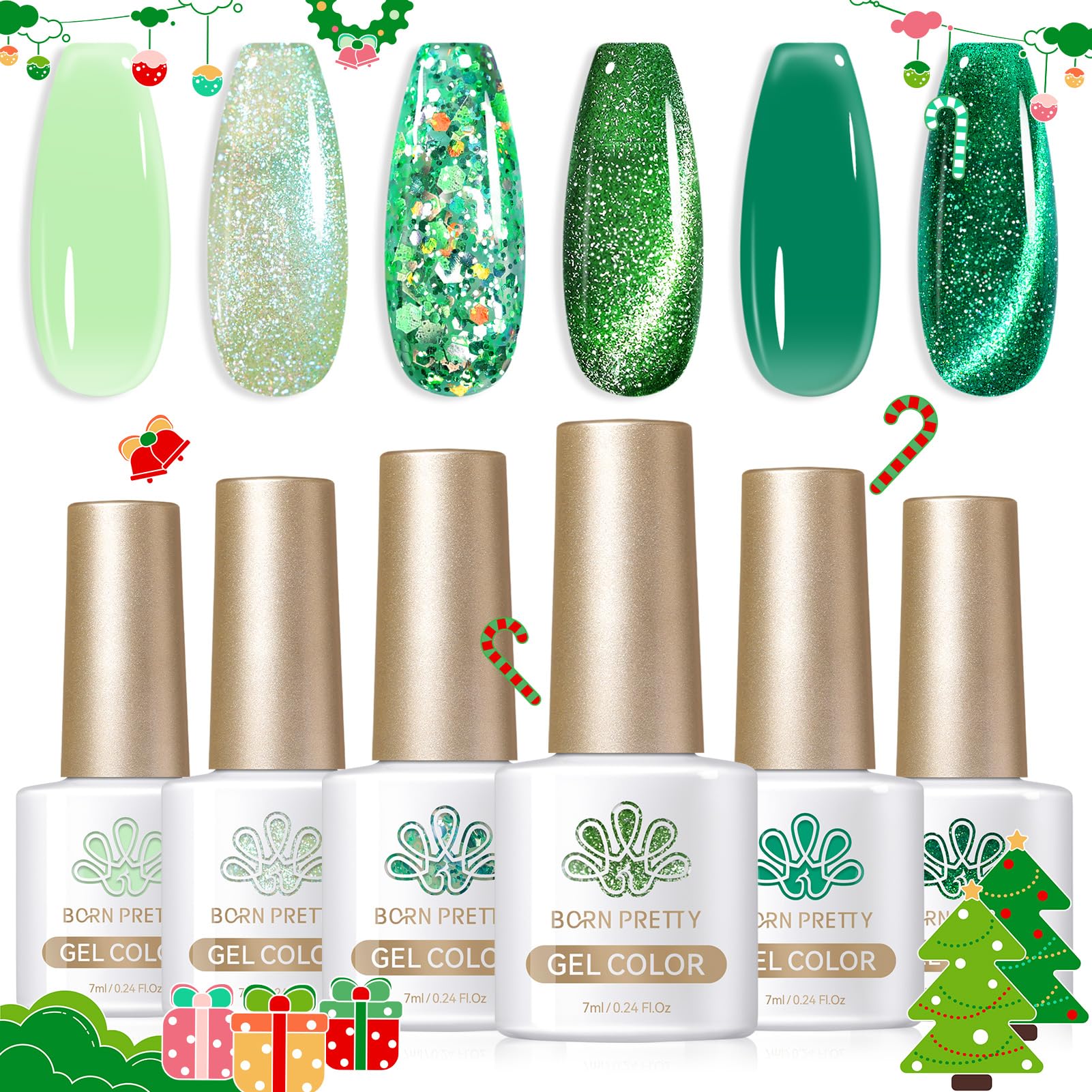 Born Pretty cat magnetic eye gel adds a unique shimmering accent.