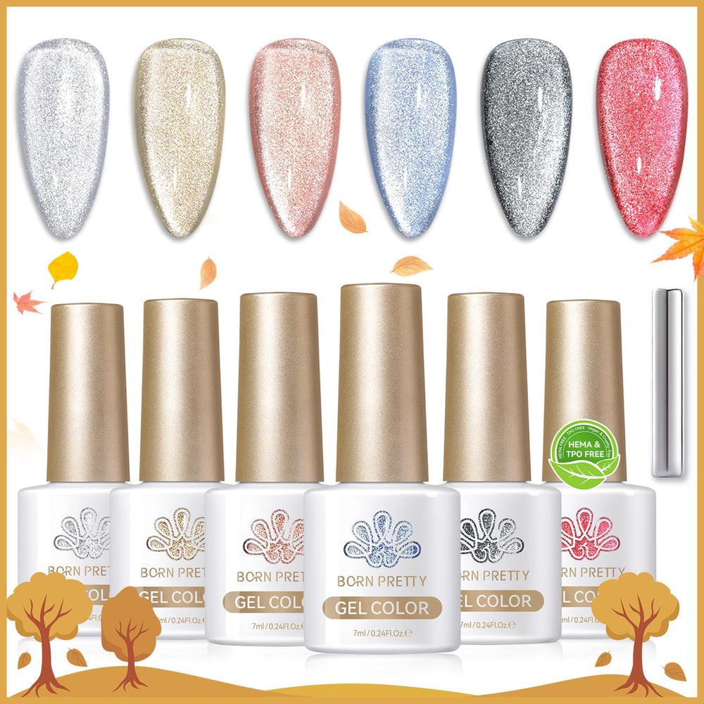 Born Pretty Cat Magnetic Eye Six Colour Set offers versatile options