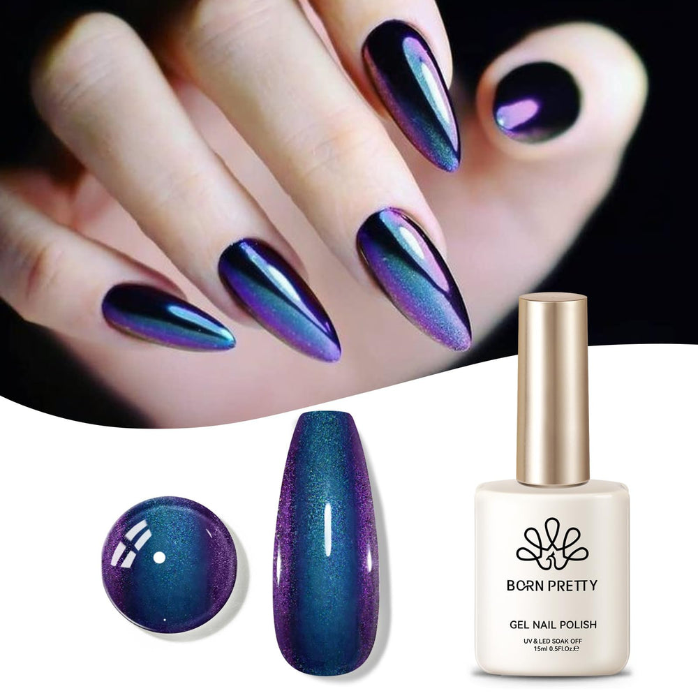 Born Pretty Chameleon Gel Nail Polish color shift swirl highlights dynamic party-ready effects
