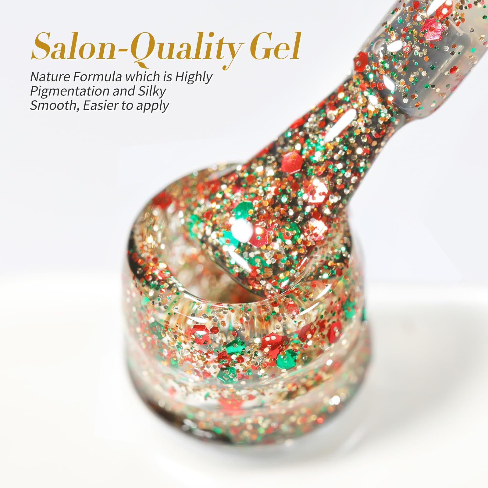 Born Pretty Christmas Jelly Glitter Polish long wear with sparkling finish