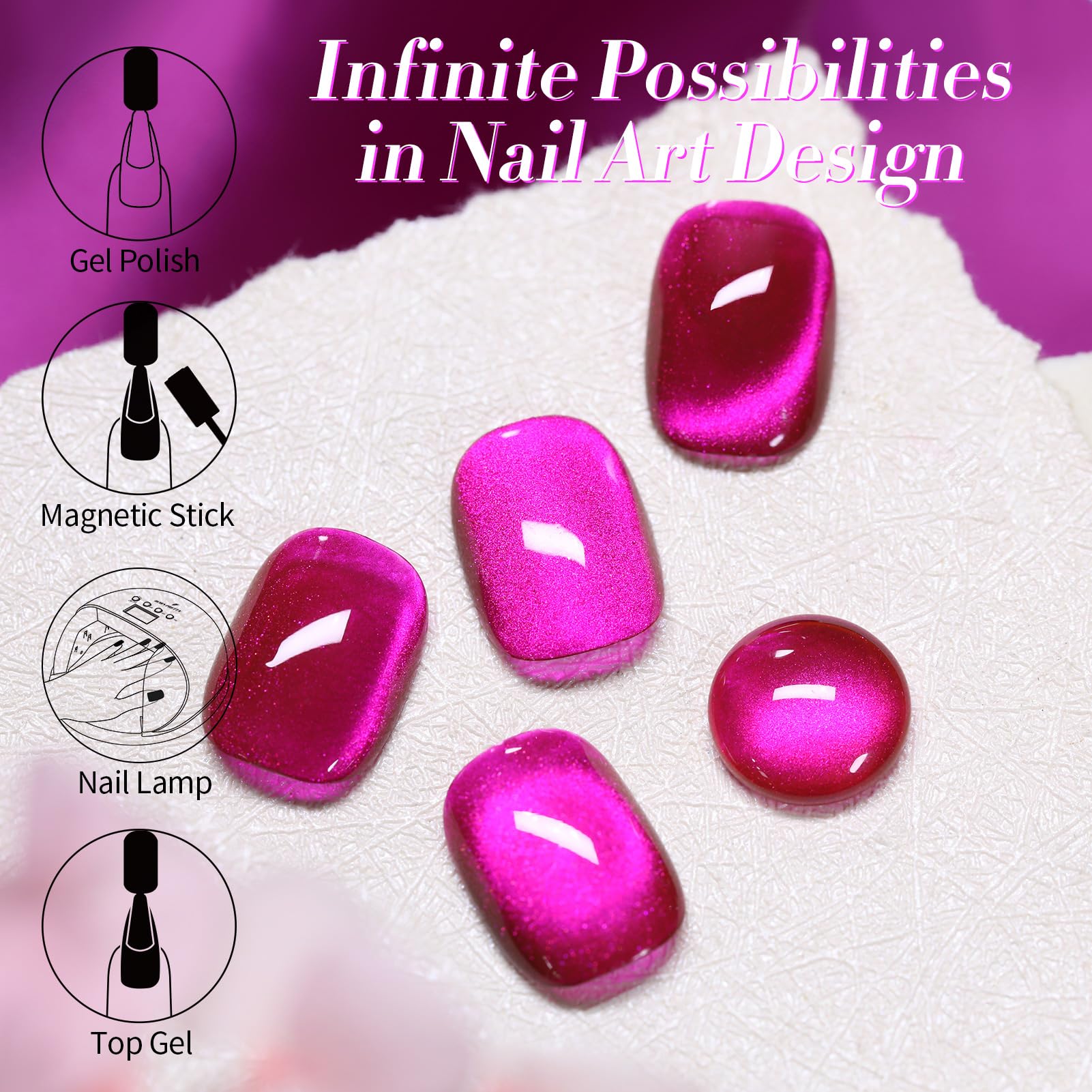 DIY-ready Born Pretty cat magnetic gel polish for creative nail art