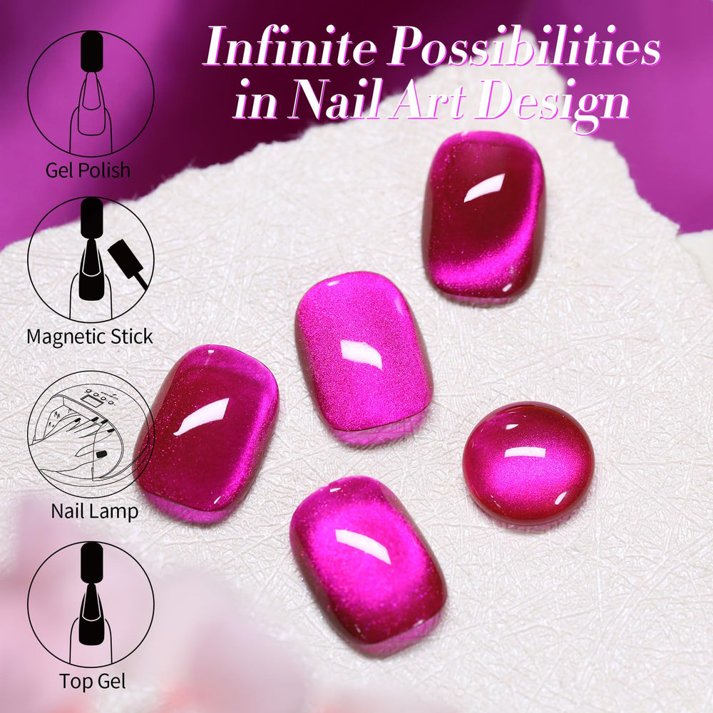 DIY-ready Born Pretty cat magnetic gel polish for creative nail art