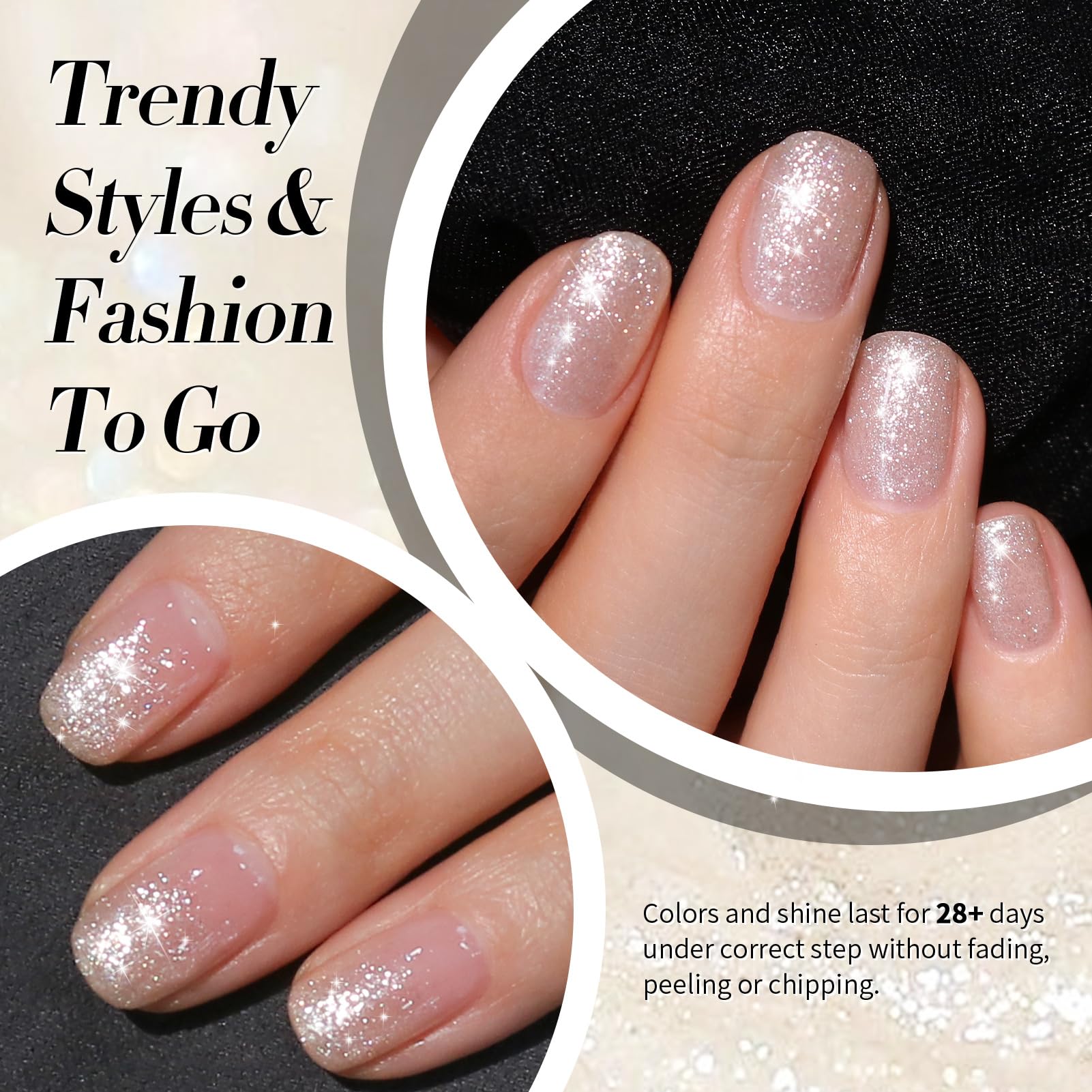 Born Pretty durable glitter gel finish suggested for long wear
