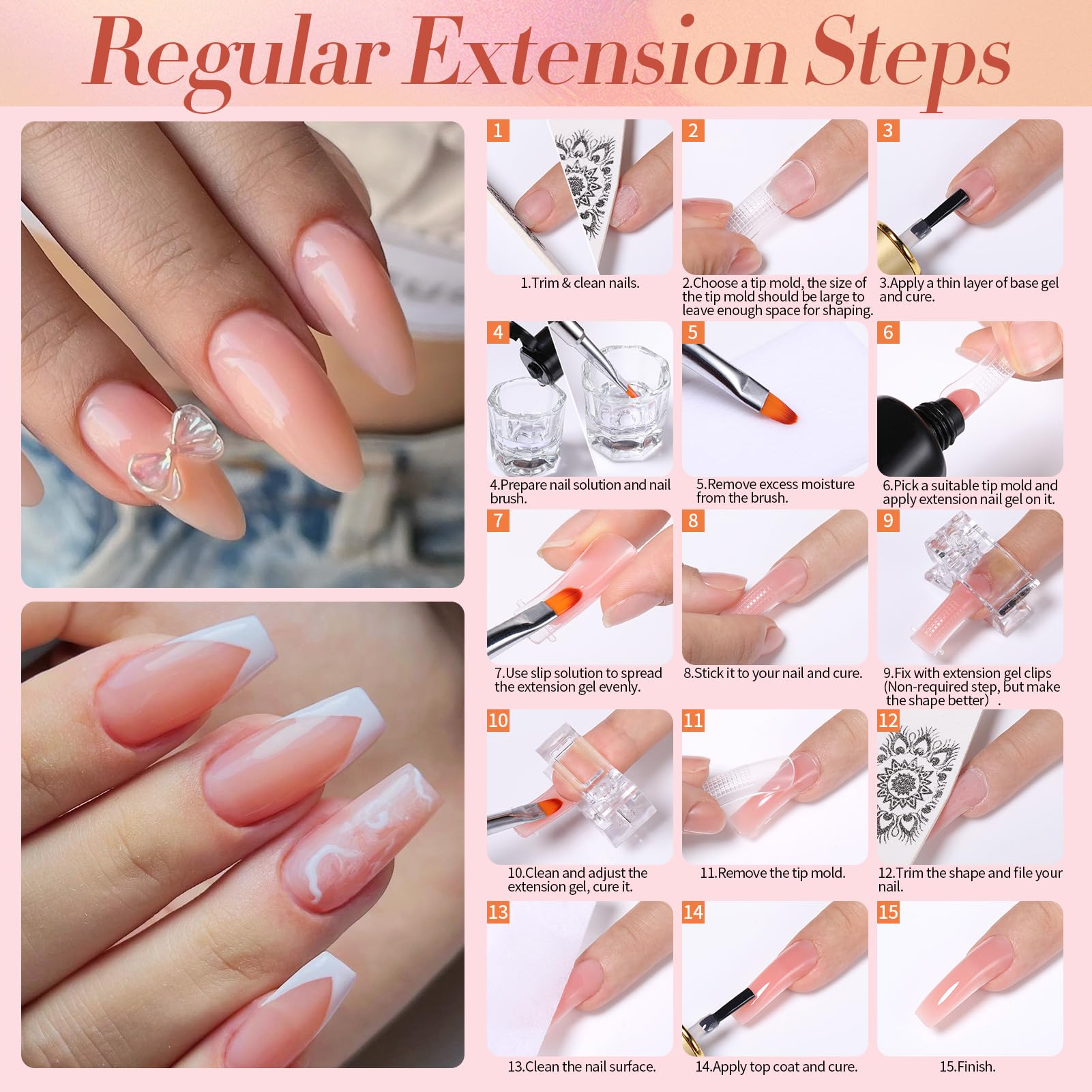 Born Pretty durable nails for daily tasks like typing and gardening.