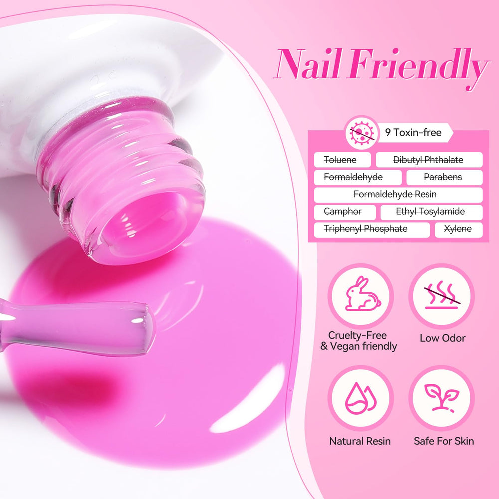 Born Pretty jelly gel kit with base and top coat gives easy application