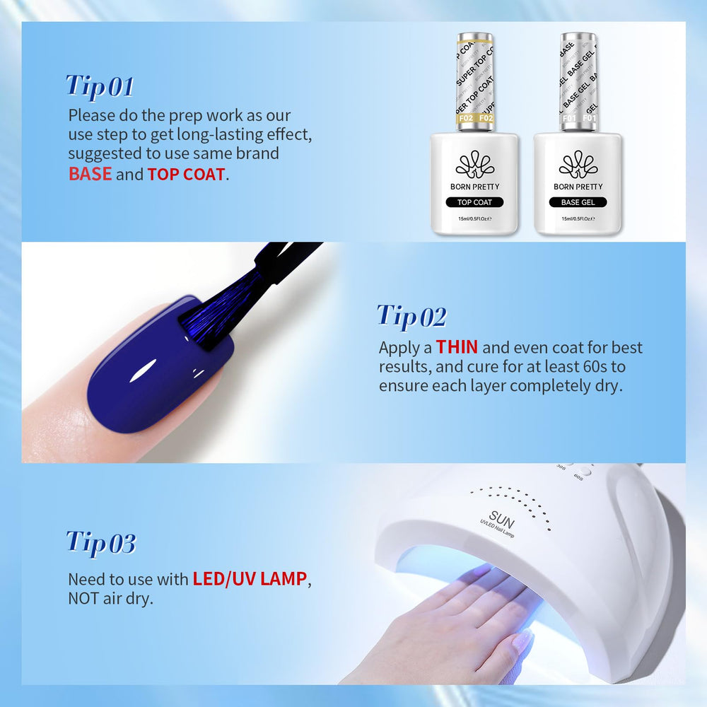 Born Pretty easy-off gel polish for quick at-home manicure sessions