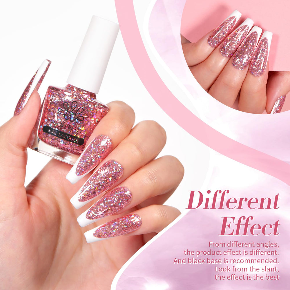 Born Pretty easy removal glitter polish for effortless color changes