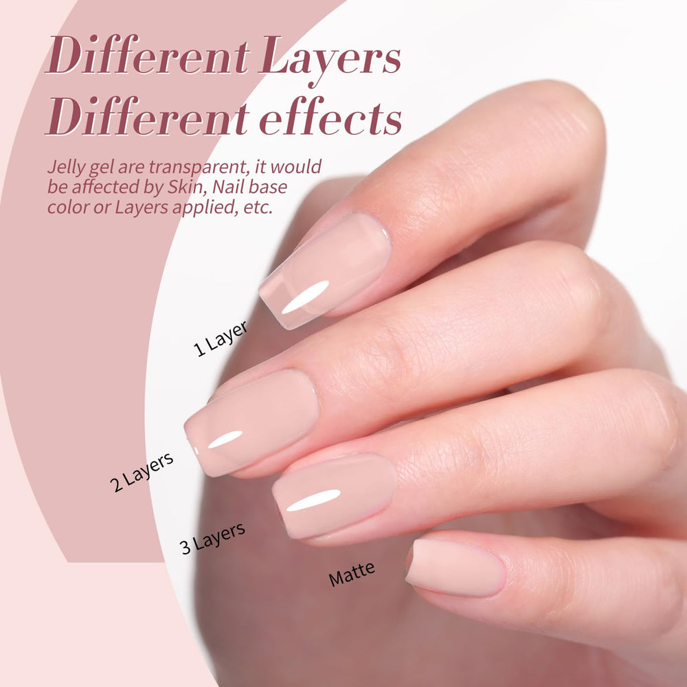 Born Pretty gel nail application shot displaying smooth coverage and shine