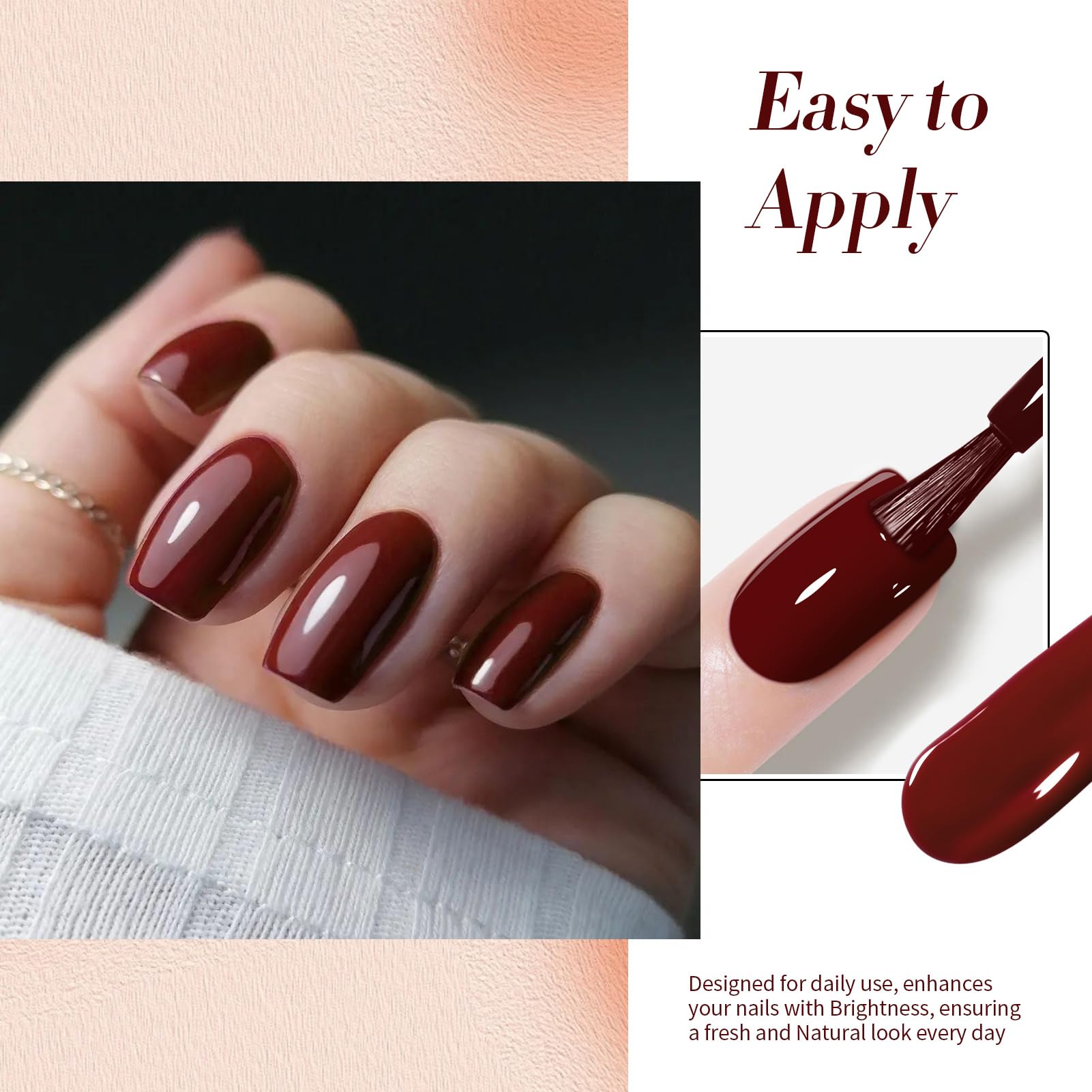 Born Pretty gel nail polish with base coat and top coat for durability