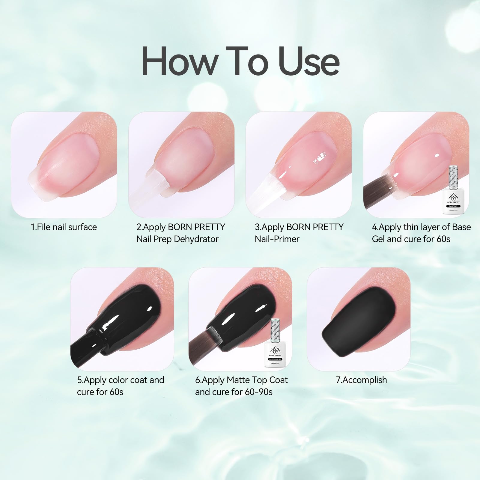 Gift-ready packaging for Born Pretty matte top coat