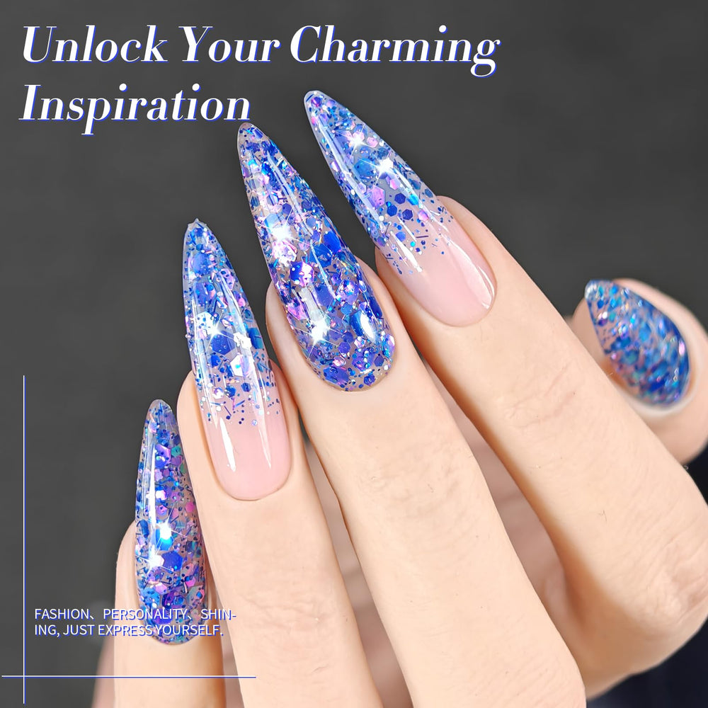 Born Pretty glitter gel polish delivers high-gloss finish with lasting wear when properly applied