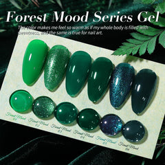 Born Pretty glitter green gel polish with shimmering finish for festive nails