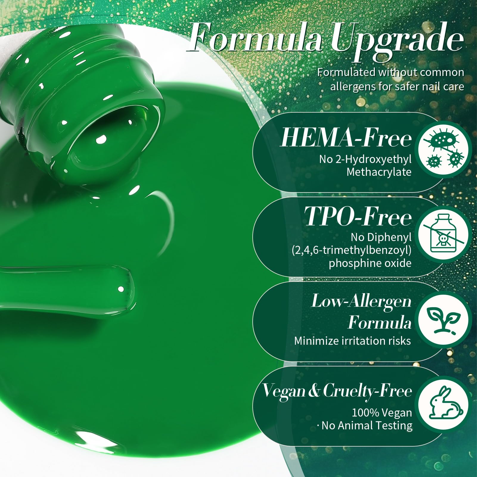 Born Pretty sage gel polish for soft, natural-looking nails