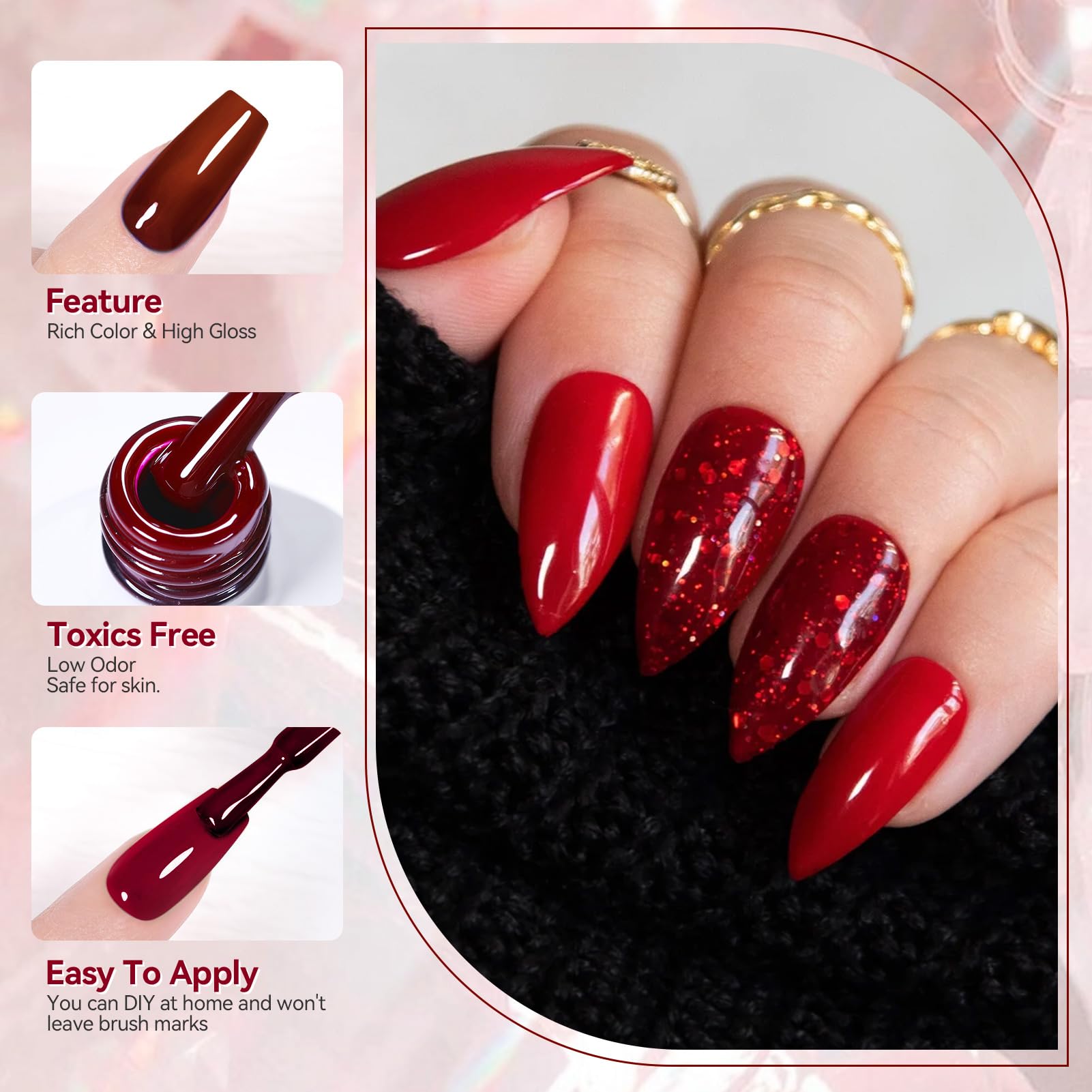 Born Pretty low-odor healthy gel polish bottle with easy application