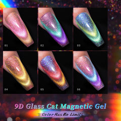 Born Pretty holographic cat eye effect adds prism shine to nails