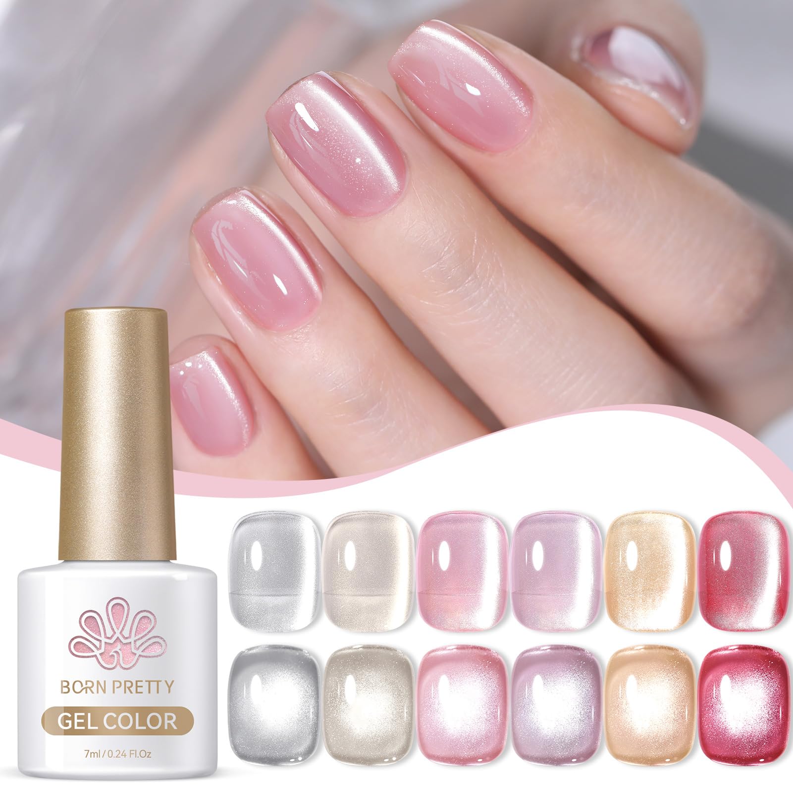 Born Pretty jelly crystal texture provides smooth application and vibrant color