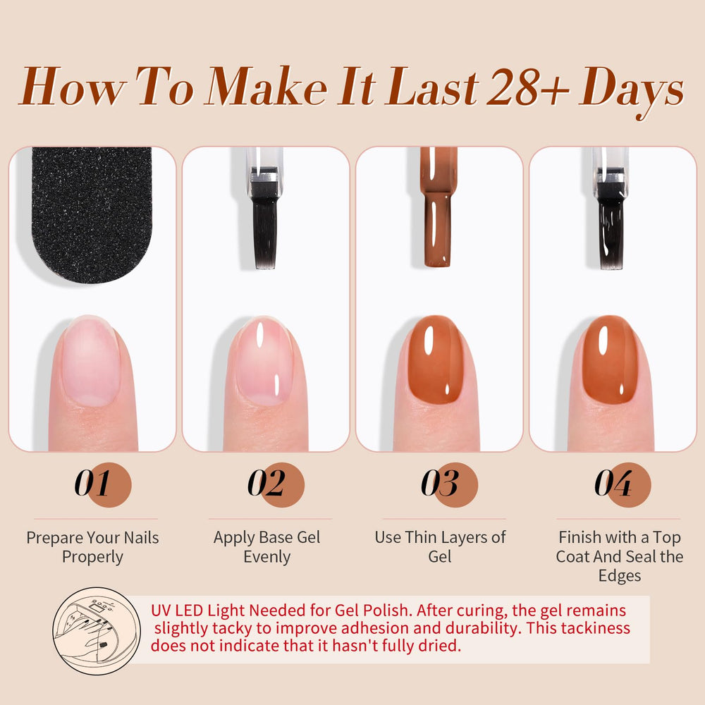 Born Pretty jelly gel application close-up highlights glossy finish