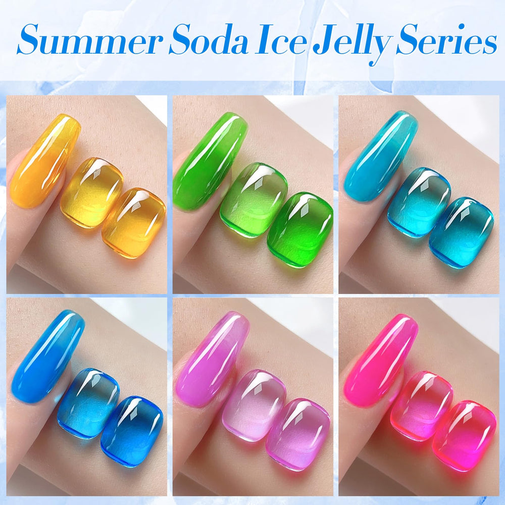 Born Pretty jelly gel nail polish in green with fresh everyday look